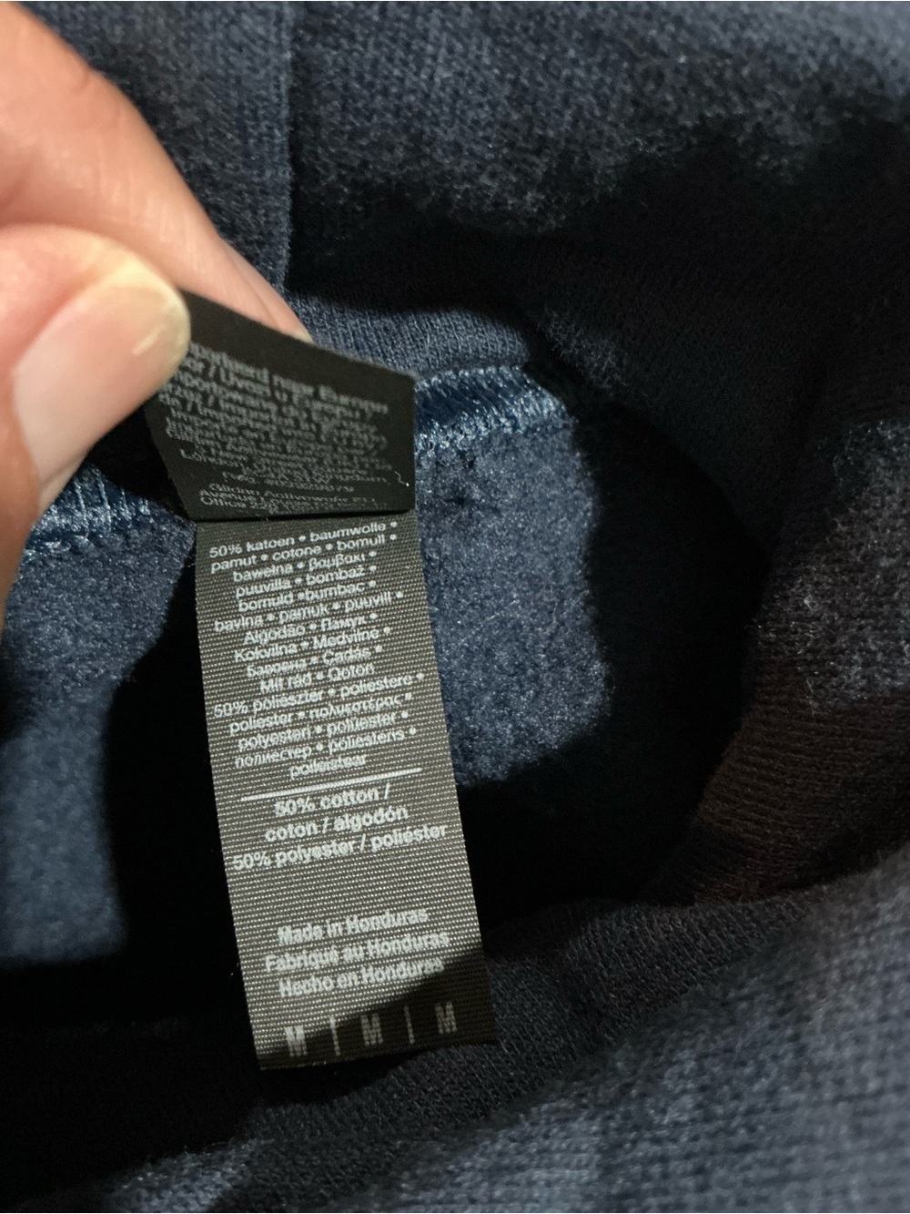 💙 Gildan Navy Teddy Bear Ann Arbor Michigan Hooded Sweatshirt Hoodie (01293) - Picture 5 of 6